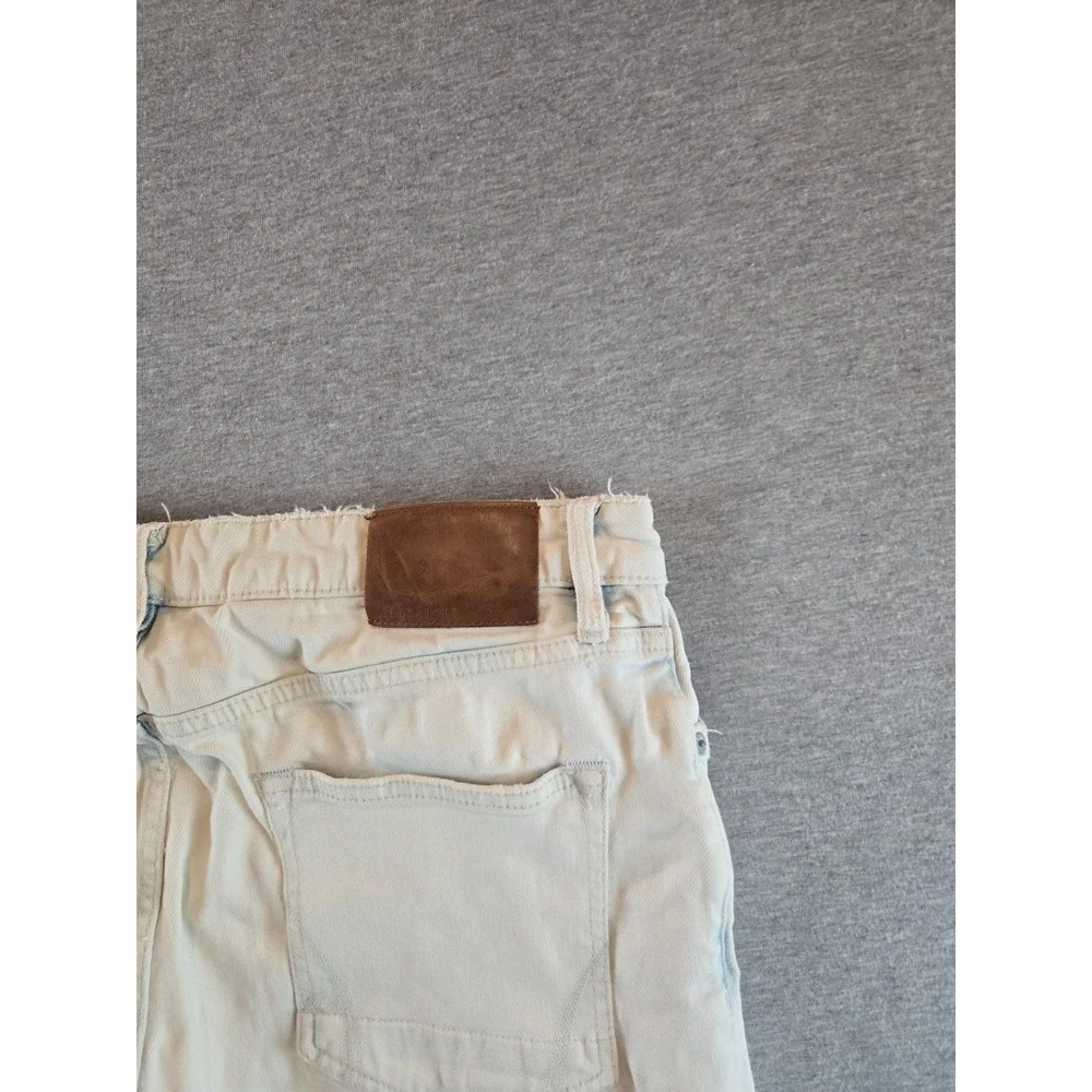 Allsaints Rex Damaged Jeans 33x33 White‎ Distressed Button Fly Denim